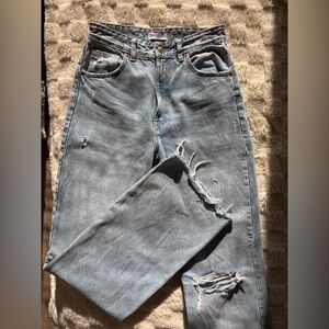 Zara High waited Blue Denim Jeans